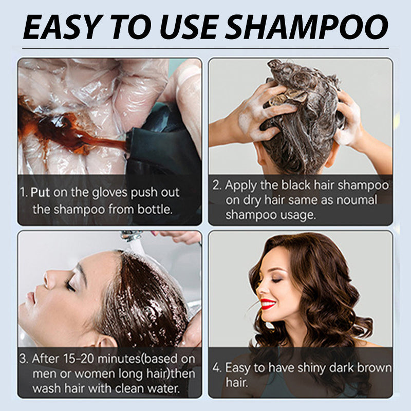 🔥Hot Sale Offers-Herbal Extract Instant Hair Color Shampoo for Men & Women