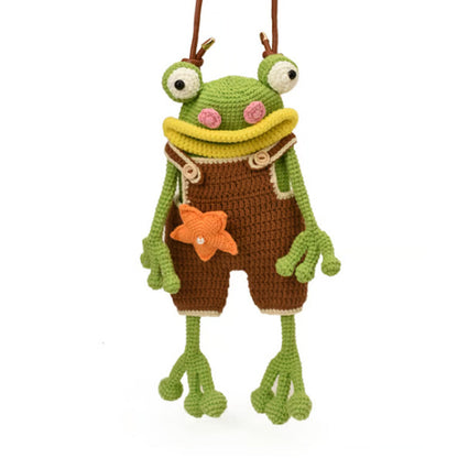 DIY Crochet Frog Phone Bag Kit