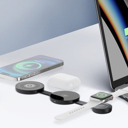 3-in-1 Foldable Magnetic Wireless Charger