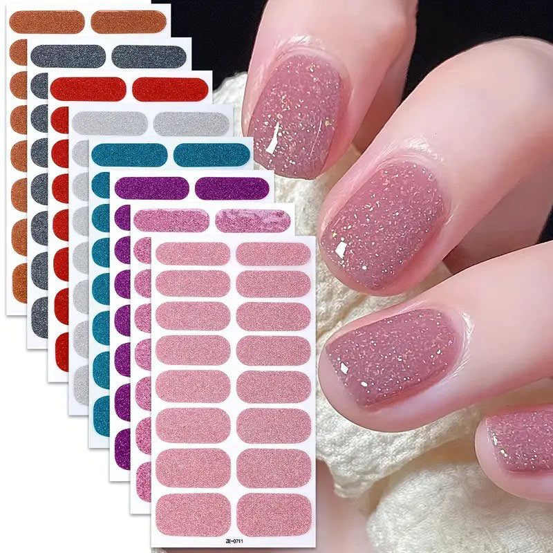 💅 Waterproof Self-adhesive Glitter Nail Stickers
