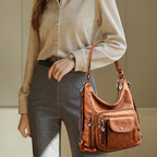🔥Women's Convertible Multi-Pocket Shoulder Bag - 3 Ways to Wear 🎒