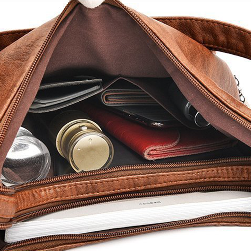 👜 Convertible Multi-Pocket Shoulder Bag for Women – 3-in-1 Crossbody & Tote