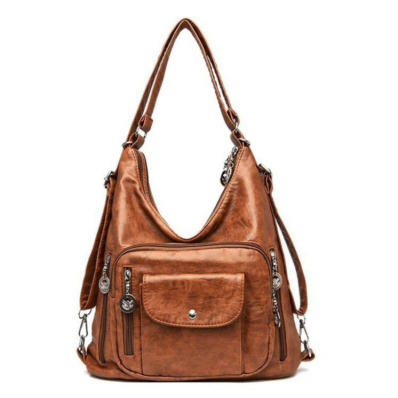 🔥Women's Convertible Multi-Pocket Shoulder Bag - 3 Ways to Wear 🎒