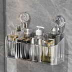 🚿Reusable No-Drill Suction Shower Shelf✨