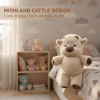 🎁🎁Adorable & Furry Highland Cattle Soft Toy
