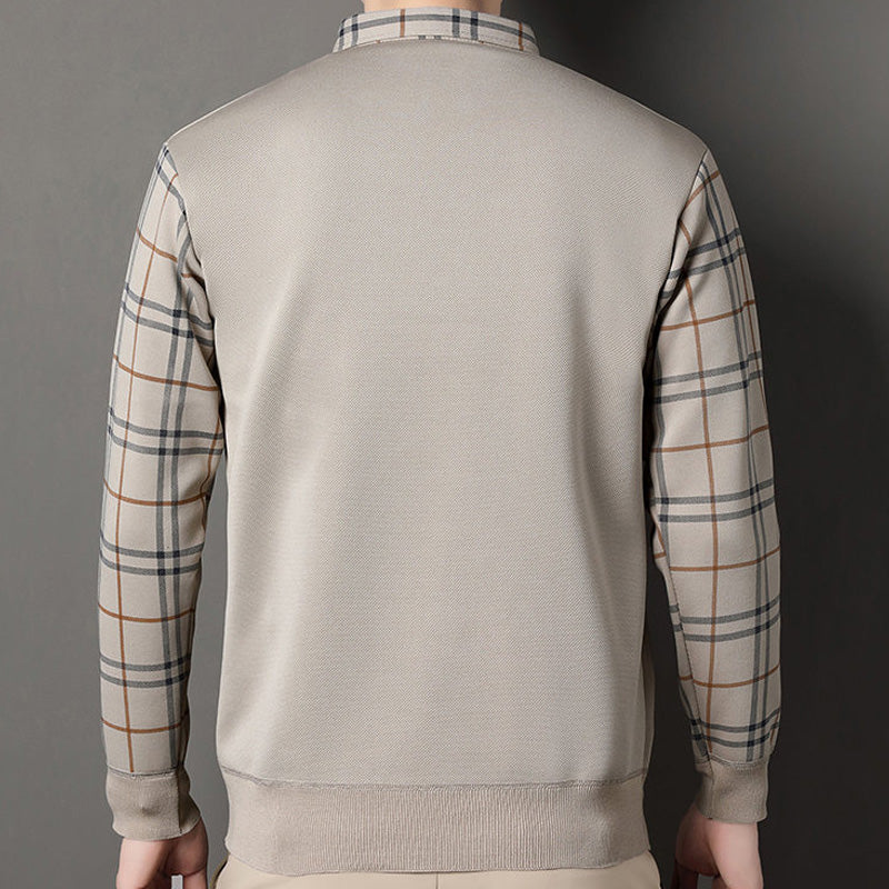 💖Men's Layered Style Long Sleeve Top