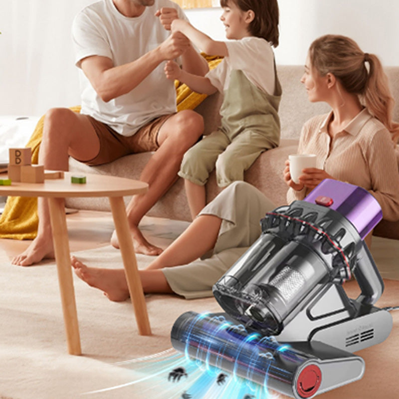 Powerful 14kPa Dual-Cup UV Bed Vacuum Cleaner