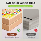 💖5-in-1 Foldable Wooden Board Game Set 