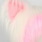 Plush Cat Ear Winter Hat with Braided Pigtails