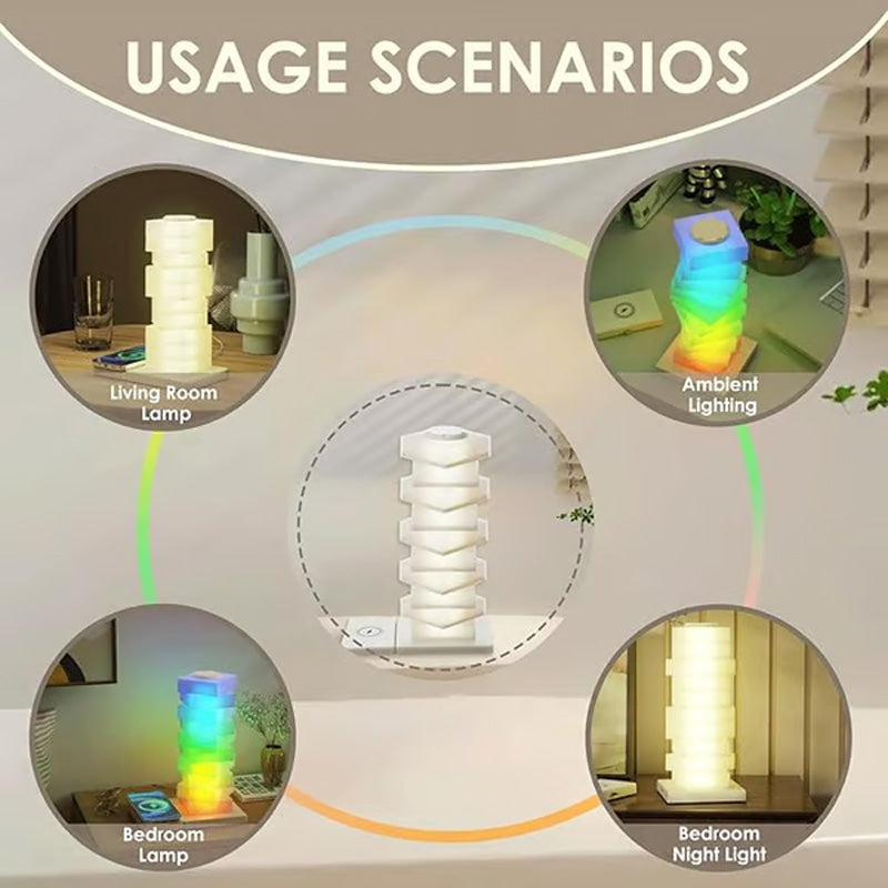 DIY Atmosphere Colorful Night Light With Wireless Charging