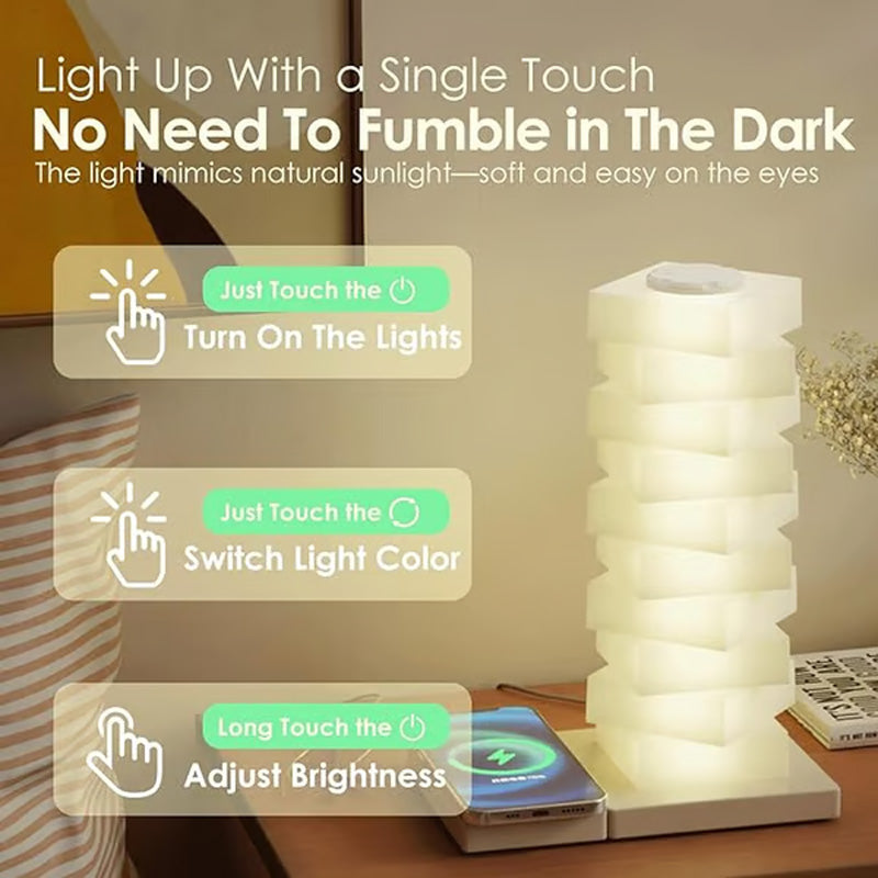 DIY Atmosphere Colorful Night Light With Wireless Charging