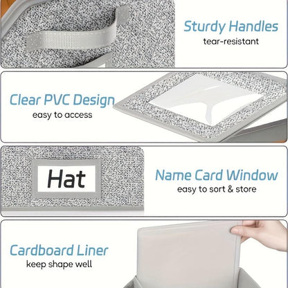 🌟Stackable Storage Boxes for Baseball Caps