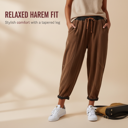 Women's Winter Warm Plush-Lined Corduroy Harem Pants