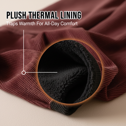 Women's Winter Warm Plush-Lined Corduroy Harem Pants