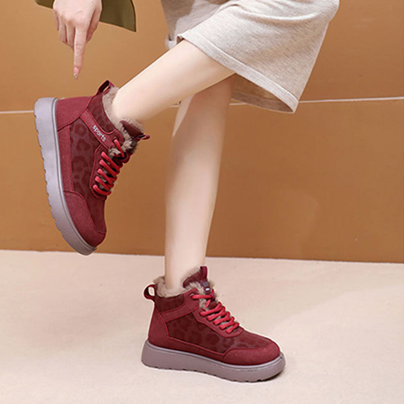 Women's Plush-Lined Warm Snow Boots