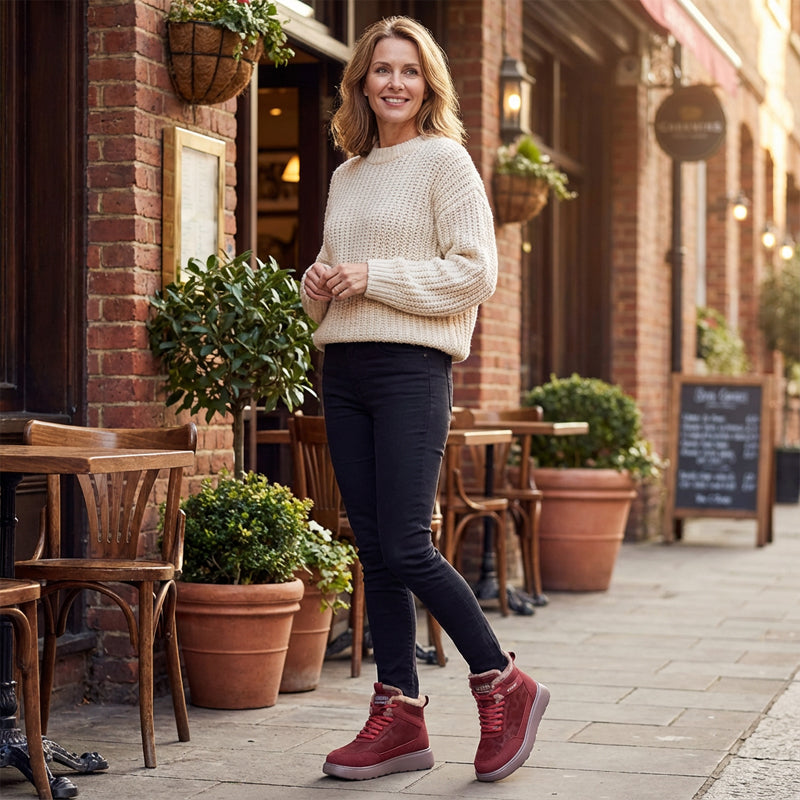 Women's Plush-Lined Warm Snow Boots