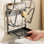 Kitchen Pot Lid and Cutting Board Organizer Rack