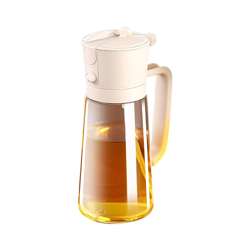 Dual-Function Oil Dispenser with Spray Nozzle