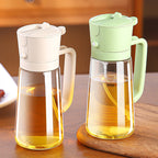 Dual-Function Oil Dispenser with Spray Nozzle