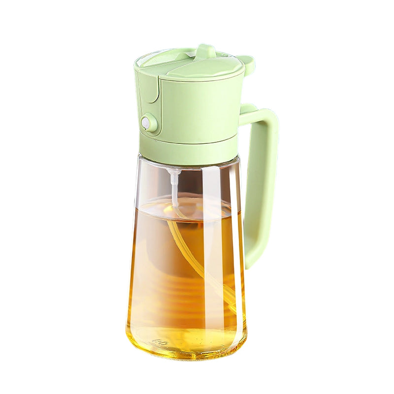 Dual-Function Oil Dispenser with Spray Nozzle
