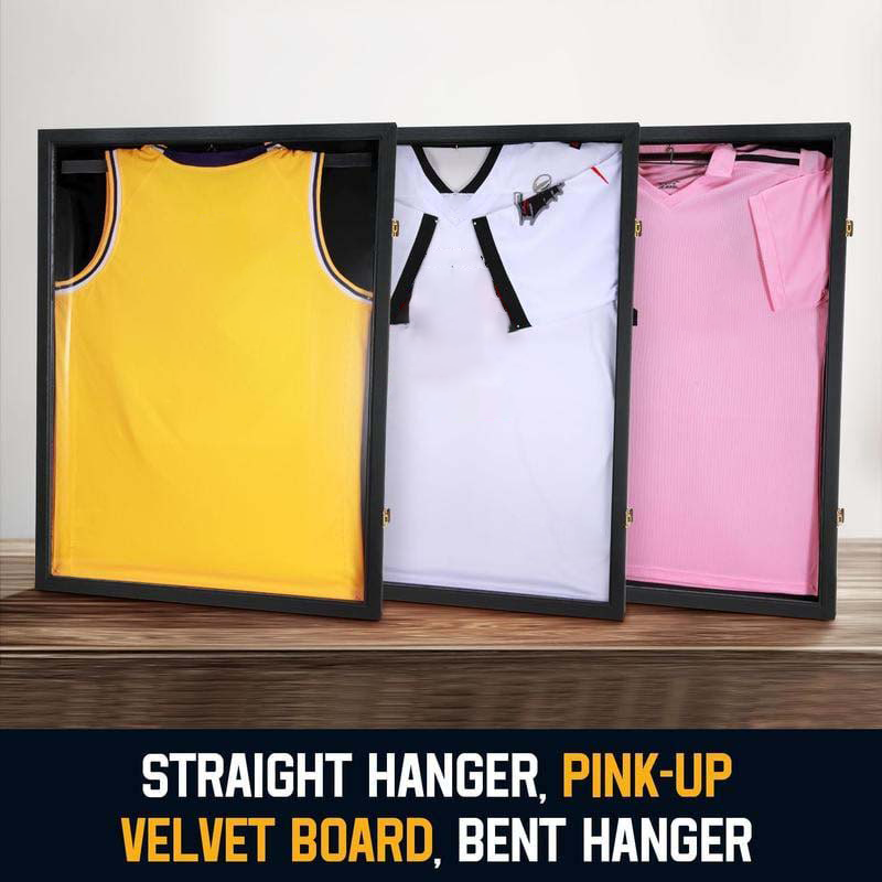 Wooden Jersey Display Frame with Magnetic Door