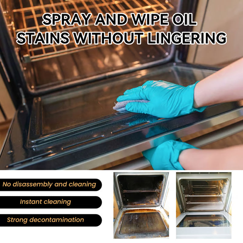 🧼 Oven & Grill Cleaning Spray – Powerful Degreaser, Odor Eliminator & Easy Spray 🧽