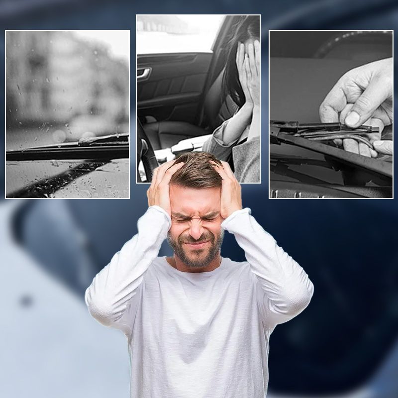 Universal U-Shape Boneless Windshield Wiper Blades for Car