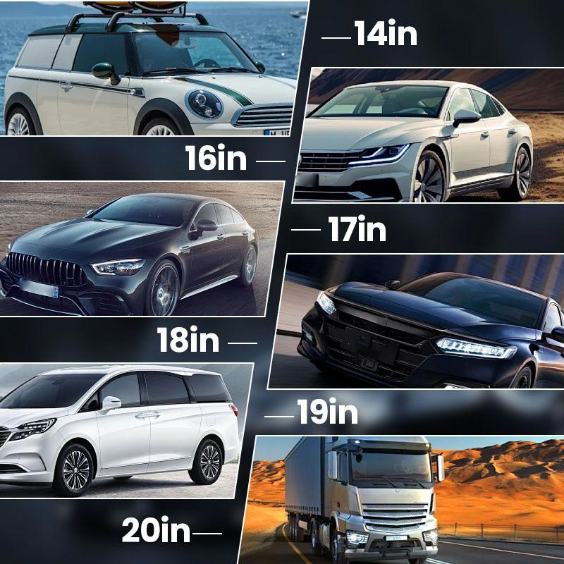 Universal U-Shape Boneless Windshield Wiper Blades for Car