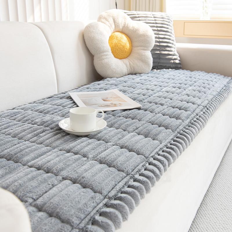 Quilted Corduroy Non-Slip Sofa Cushion