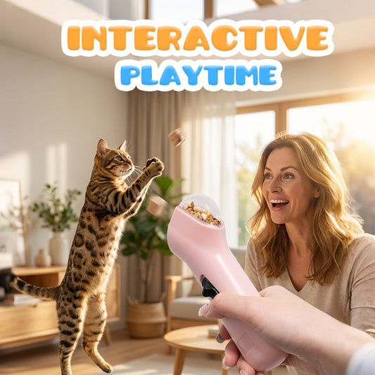 Interactive Pet Treat Launcher & Feeder
