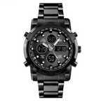Waterproof Military Watch for Men – Analog-Digital, Stainless Steel & Shock-Resistant 🛡️