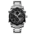 Waterproof Military Watch for Men – Analog-Digital, Stainless Steel & Shock-Resistant 🛡️