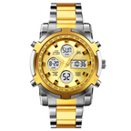 Waterproof Military Watch for Men – Analog-Digital, Stainless Steel & Shock-Resistant 🛡️