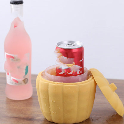 2-in-1 Pumpkin Ice Cube Maker & Ice Bucket