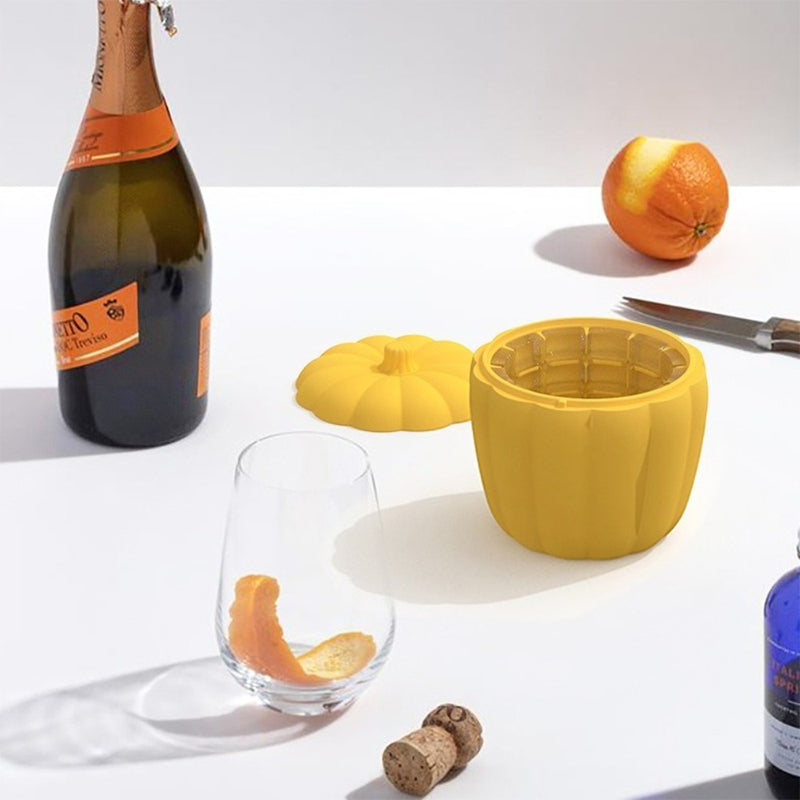 2-in-1 Pumpkin Ice Cube Maker & Ice Bucket