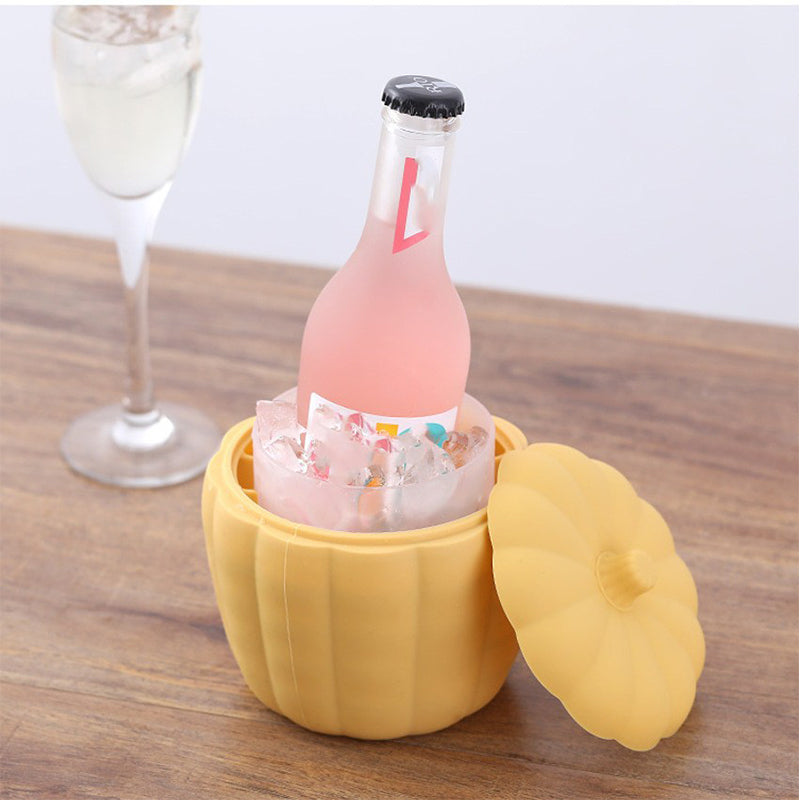 2-in-1 Pumpkin Ice Cube Maker & Ice Bucket