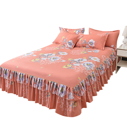 🛏️ 3-Piece Ruffled Bed Skirt Set – Elegant Design, Easy Fit & Complete Coverage 🛌