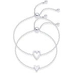 💖Matching Heart Charm Bracelet Set