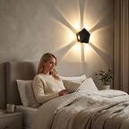 Modern LED Wall Sconce with Geometric Light Effect