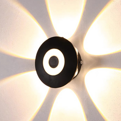 Modern LED Wall Sconce with Geometric Light Effect