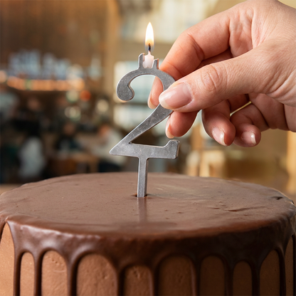 0-9 Number Birthday Cake Candle Holder Set