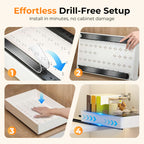 Drill-Free Pull-Out Cabinet Organizer