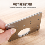 Stainless Steel Cabinet Door Hinge Repair Plate