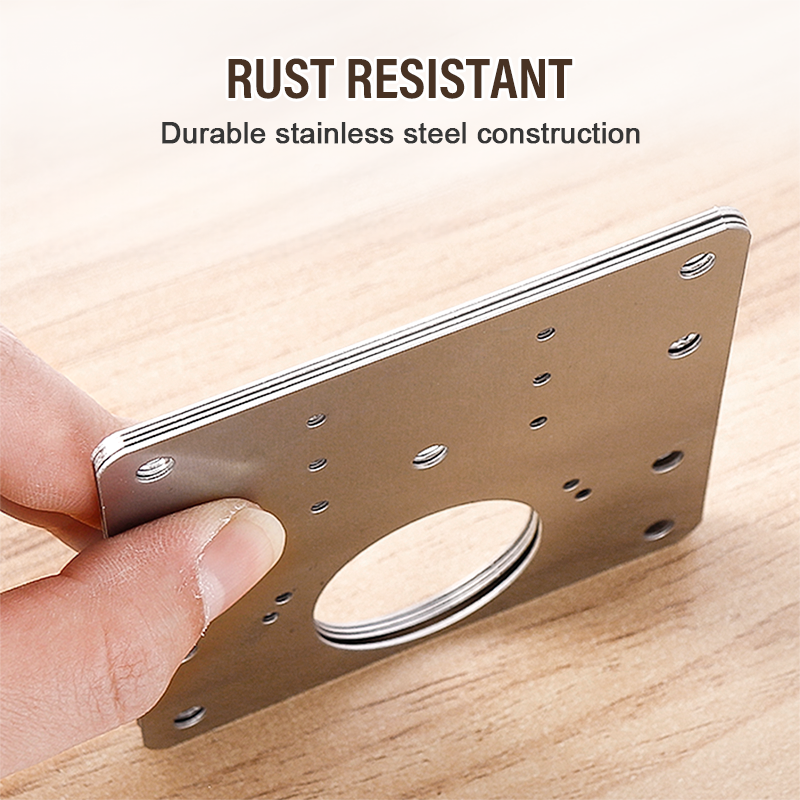 Stainless Steel Cabinet Door Hinge Repair Plate