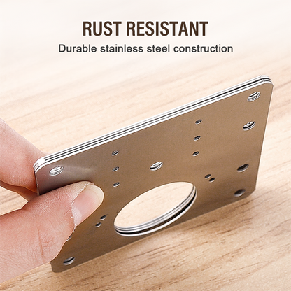 Stainless Steel Cabinet Door Hinge Repair Plate