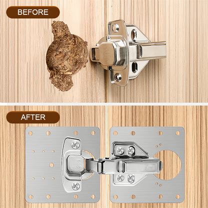 Stainless Steel Cabinet Door Hinge Repair Plate