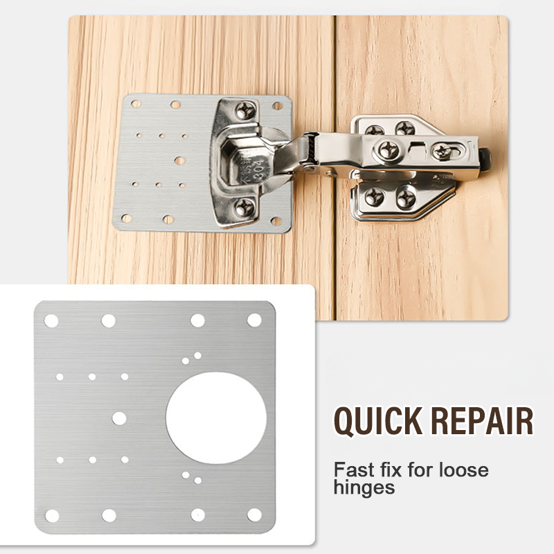 Stainless Steel Cabinet Door Hinge Repair Plate