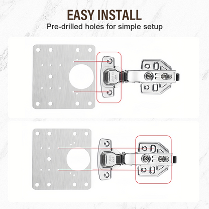 Stainless Steel Cabinet Door Hinge Repair Plate