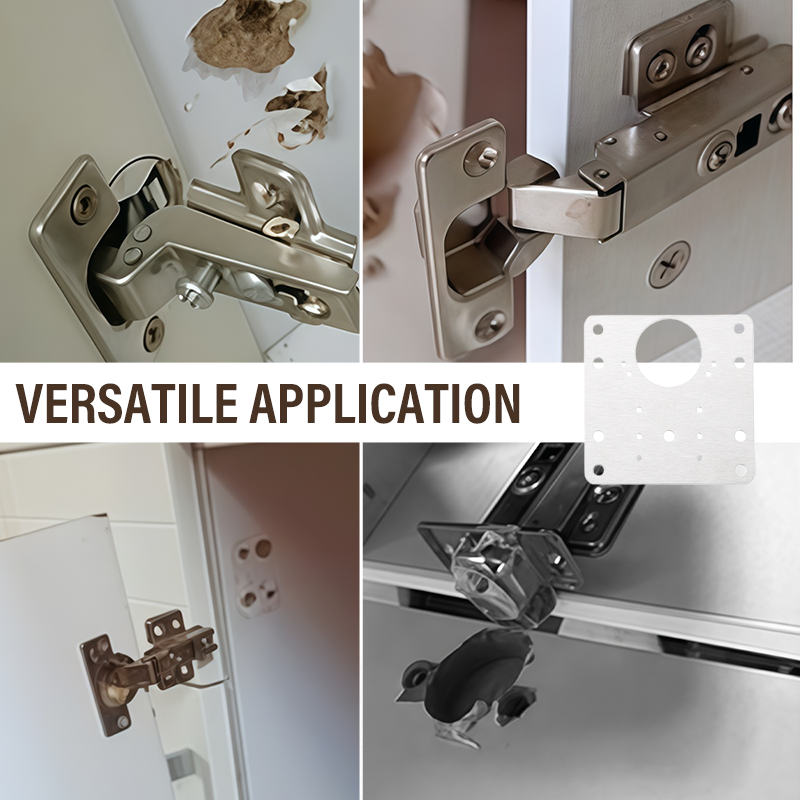 Stainless Steel Cabinet Door Hinge Repair Plate