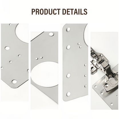 Stainless Steel Cabinet Door Hinge Repair Plate